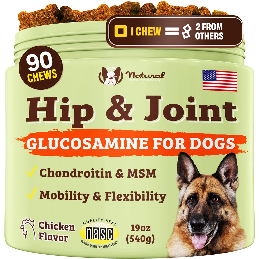 Natural Dog Company masticables cadera y articulación: apoyo a la movilidad diaria.