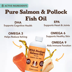 Natural Dog Company – mezcla omega-3 de salmón y pollock para pelaje suave y saludable