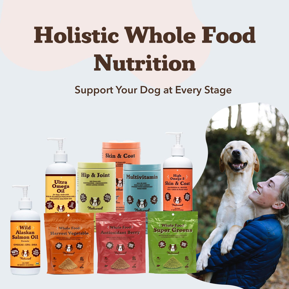 Natural Dog Company Wild Alaskan Salmon Oil, para-todas-las-razas-y-edades, adecuado para perros activos.
