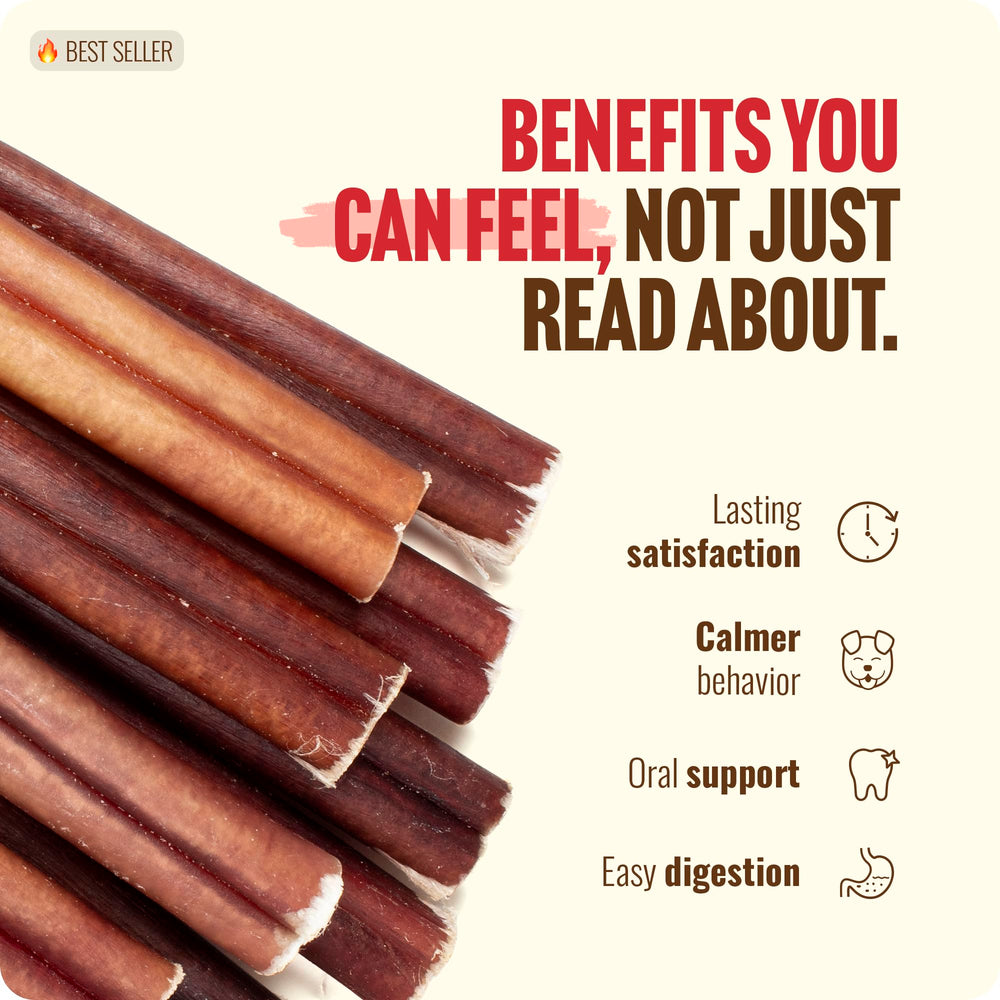 Natural Farm Bully Sticks favorece pelaje y piel sanos.
