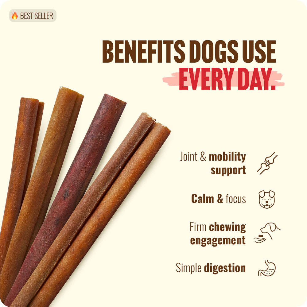 Natural Farm Collagen Sticks sin olor para perros con paladar sensible.