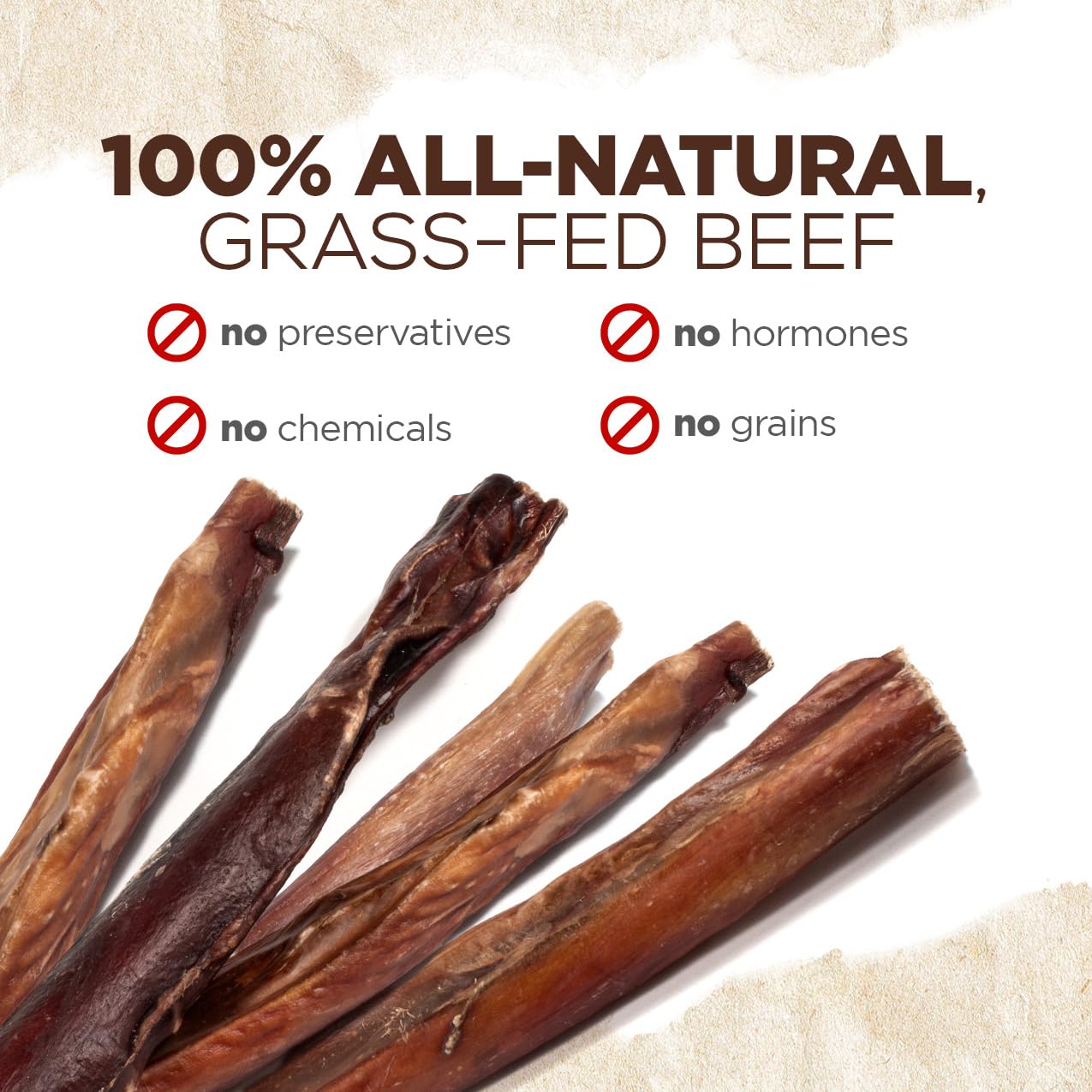 Natural Farm Power Bully Sticks apoyo a la salud dental durante la masticación