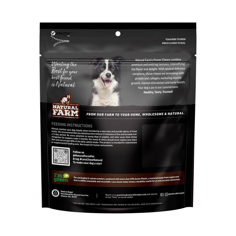 Natural Farm Power Bully Sticks elaborado en Brasil sin conservantes