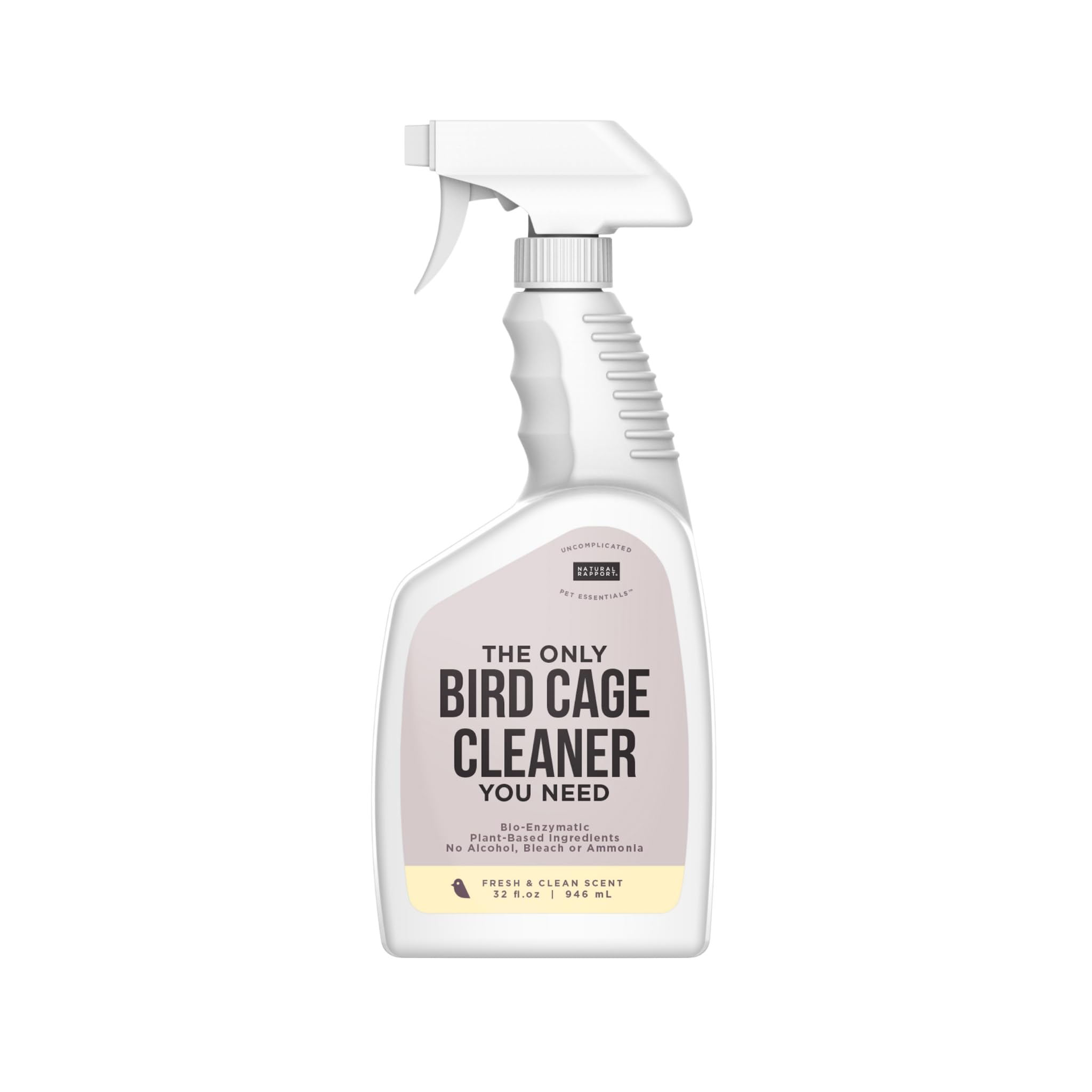 Natural Rapport limpiador-jaula-pájaro 32oz, limpieza profunda y segura.