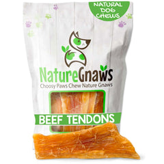 Nature Gnaws Beef Paddywack Tendons: tendones de res de 5-6 pulgadas para masticadores intensos.