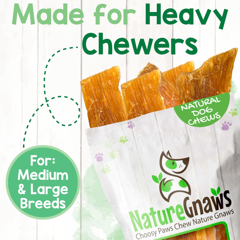 Nature Gnaws Beef Paddywack Tendons: 5-6 pulgadas, ideal para perros medianos y grandes.