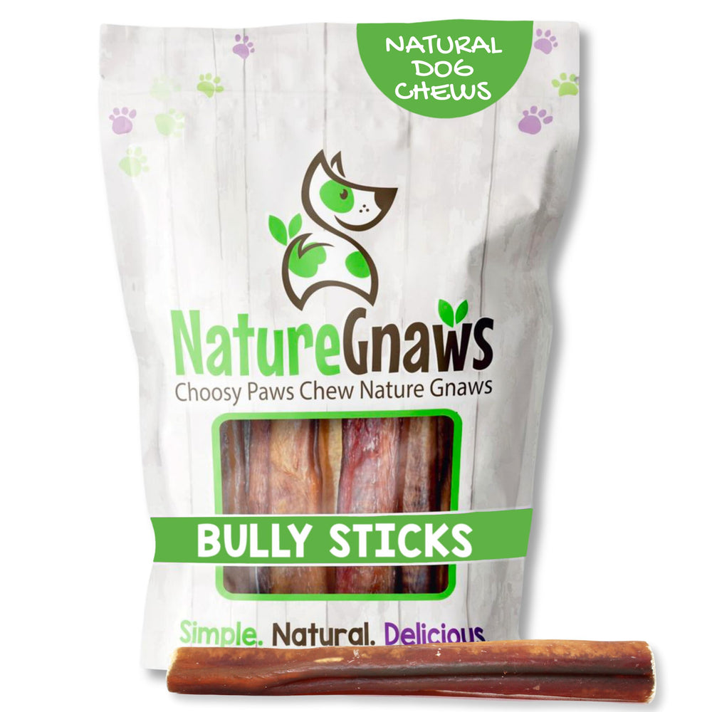 Nature Gnaws Bully Barra larga para perros: entretenimiento duradero