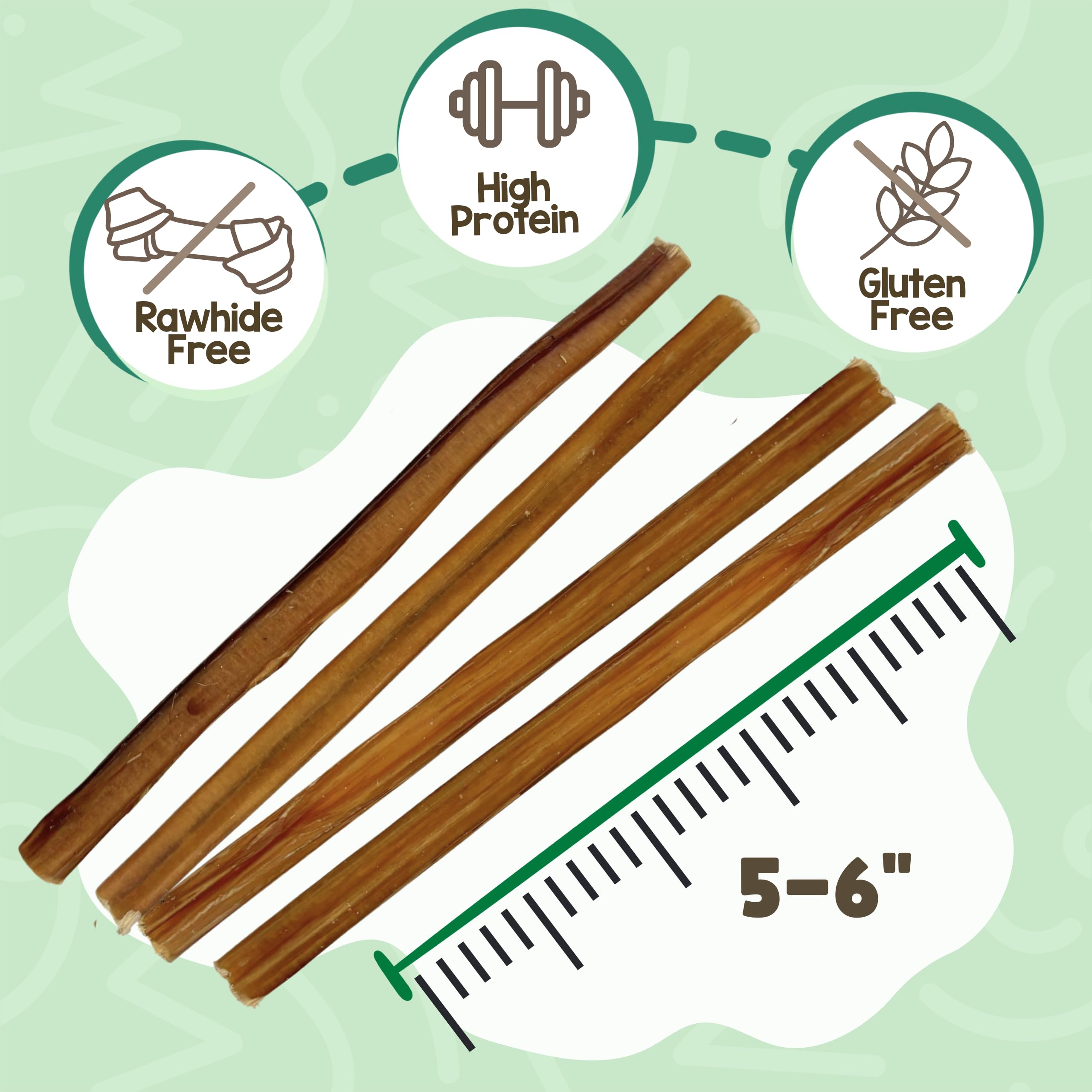Nature Gnaws Bully Stick, empaque compacto, fácil de guardar durante paseos.
