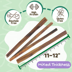 Nature Gnaws Bully Sticks para perros, paquete de 8 onzas, recompensa natural.