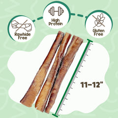Nature Gnaws Bully Sticks Extra Large, foco en masticación prolongada para perros grandes.