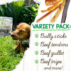 Nature Gnaws giros de tripas para perros pequeños, sabor intenso.