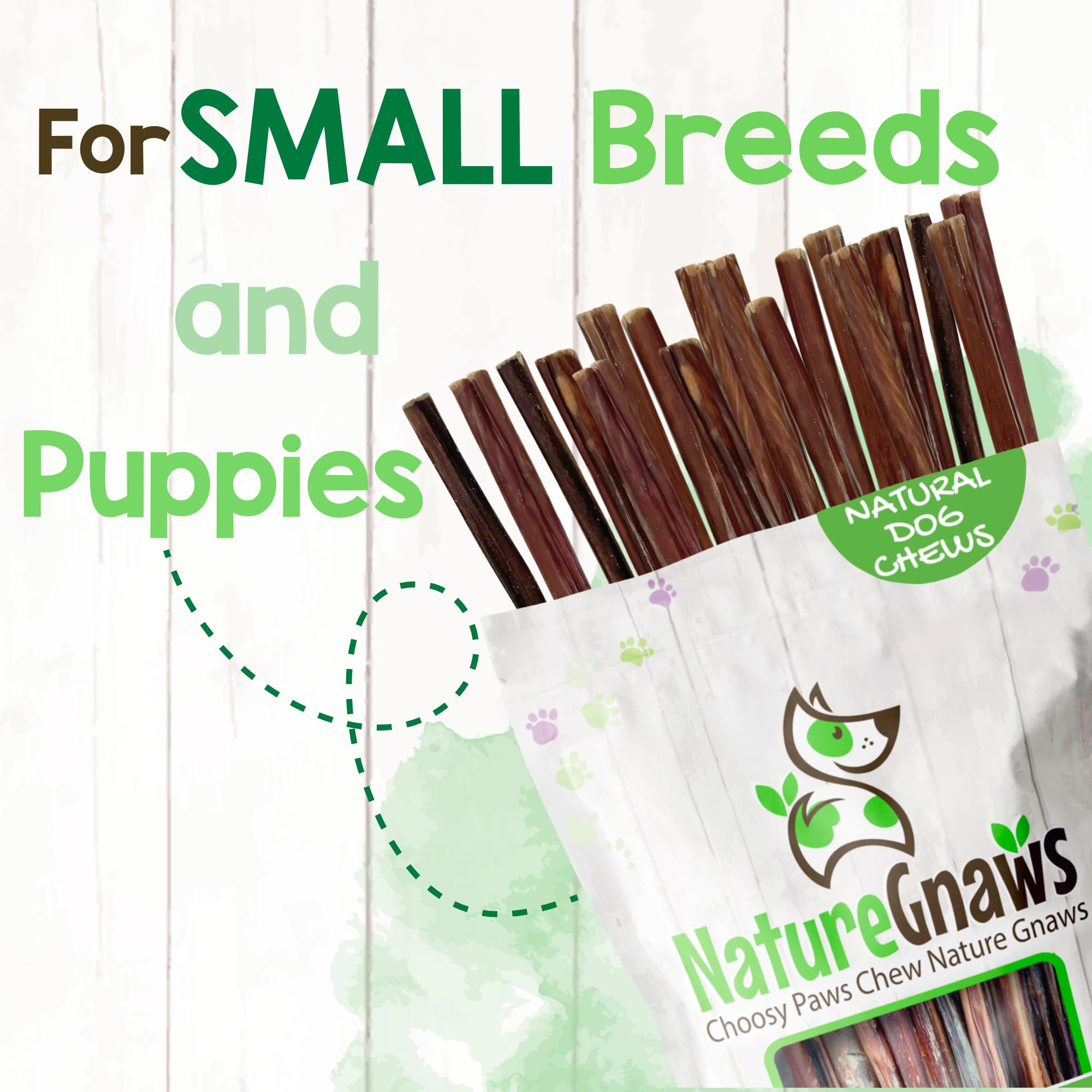 Nature Gnaws low-odor bully sticks for quieter chew sessions