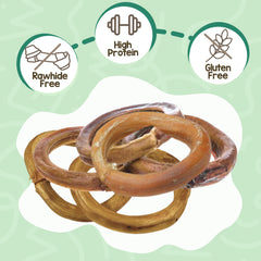 Nature Gnaws Bully Ring: anillo natural para perros, ayuda a entretener.