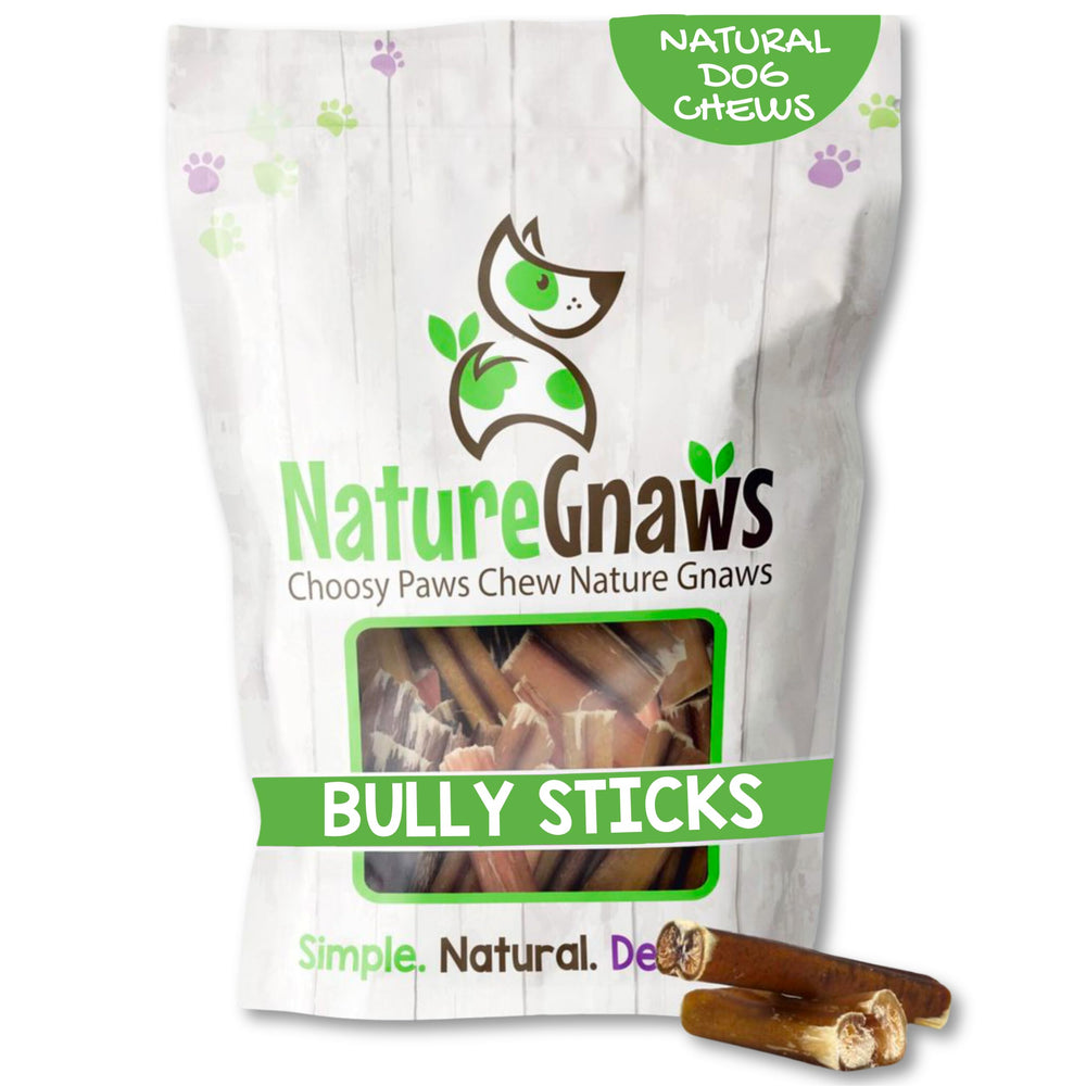 Nature Gnaws trozos bully para perros pequeños, ofrecen masticación prolongada.