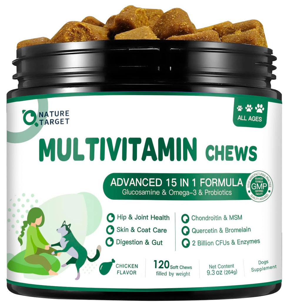 NATURE TARGET masticables sabor pollo para apoyo general de la salud del perro