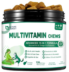 NATURE TARGET masticables sabor pollo para apoyo general de la salud del perro