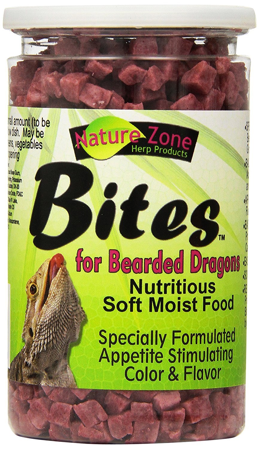 Nature Zone Bocados humedos para dragon barbudo con textura suave y sabor atractivo