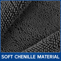 Naturei chenille suave para pisadas limpias, recoge humedad y tierra.