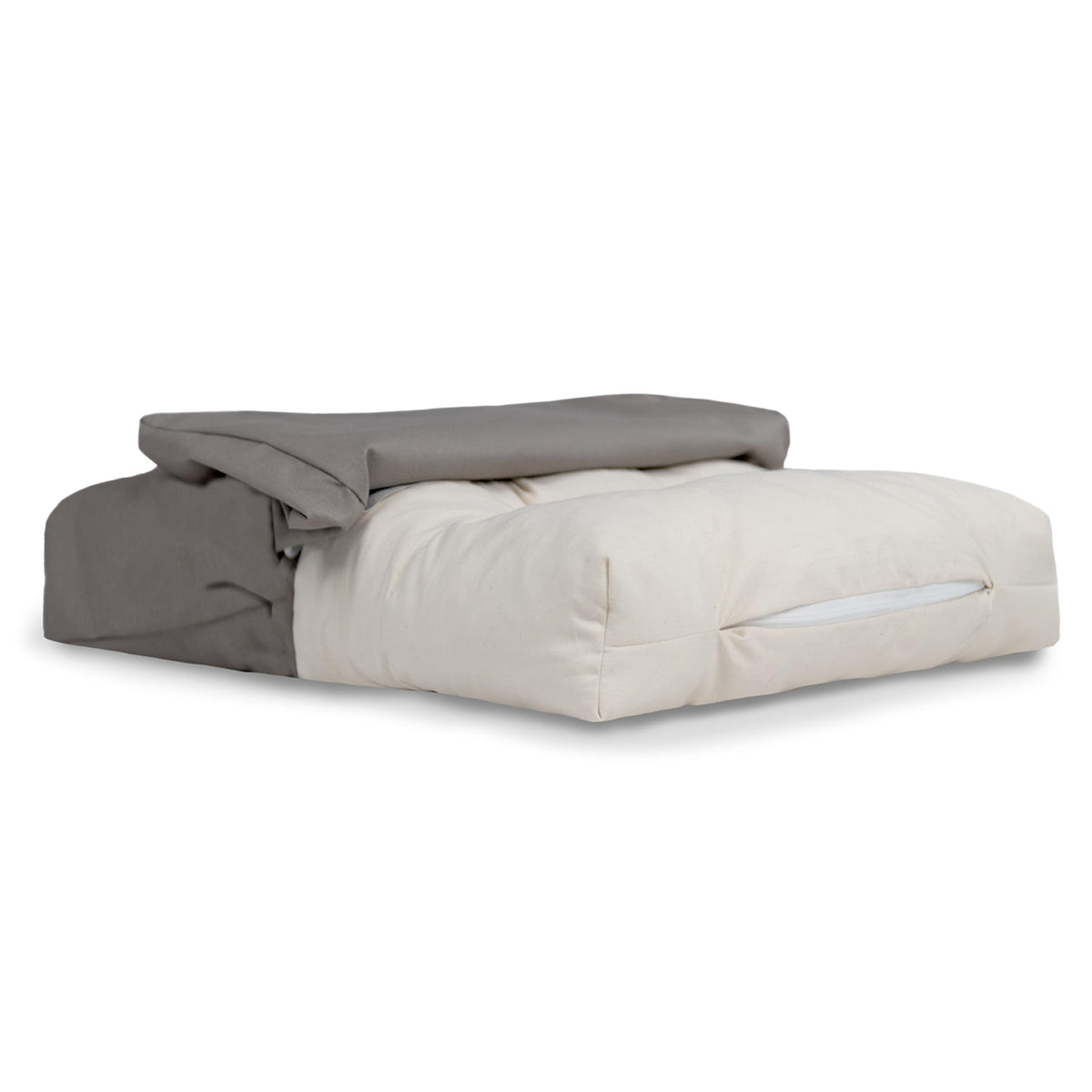 Funda Naturepedic para cama de mascota: tela orgánica, lavable para higiene y frescura.