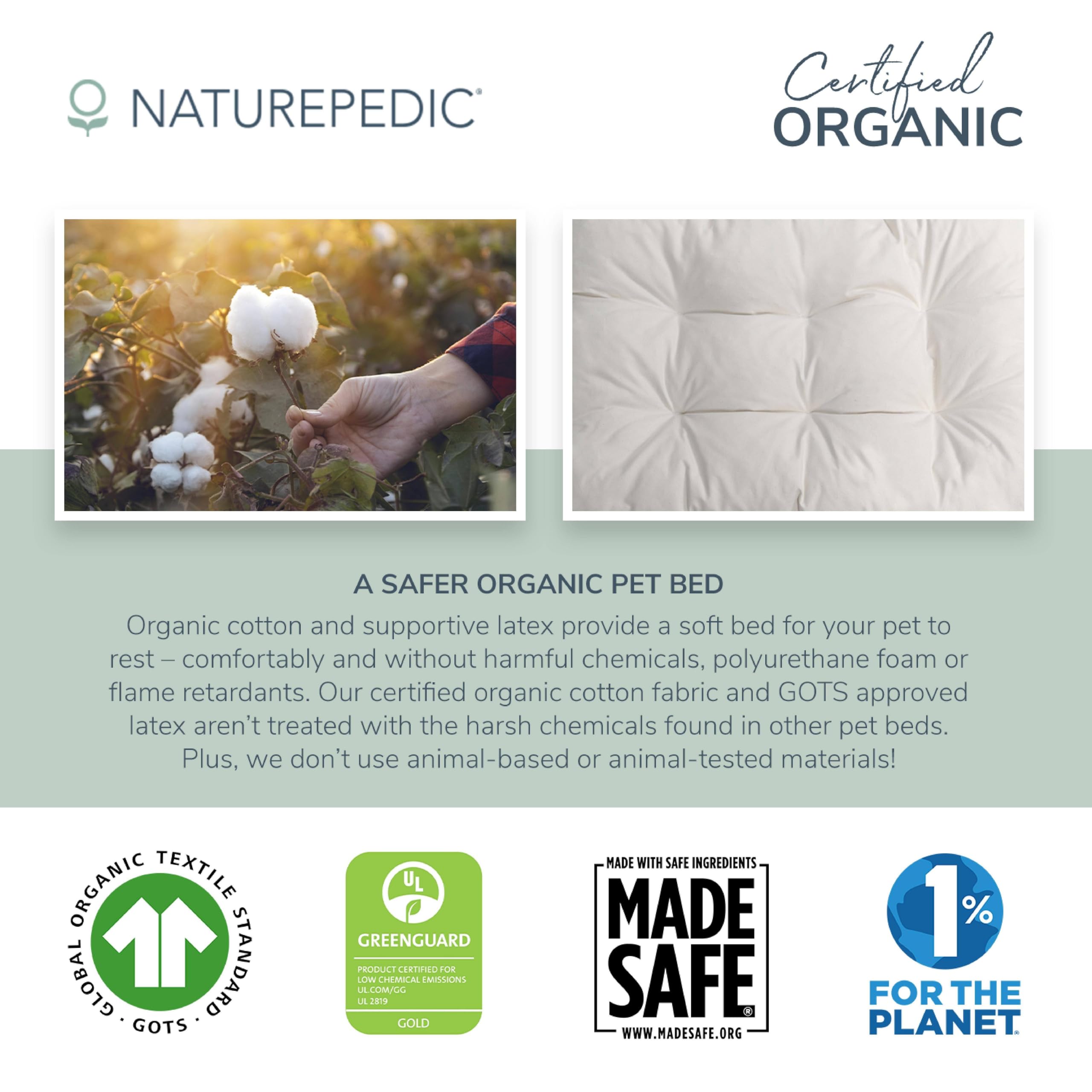 Cama grande Naturepedic X-Large: ideal para perros y gatos grandes.