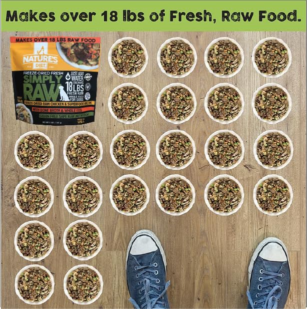 Nature's Diet Simply Raw: probióticos y prebióticos para apoyar la salud digestiva.