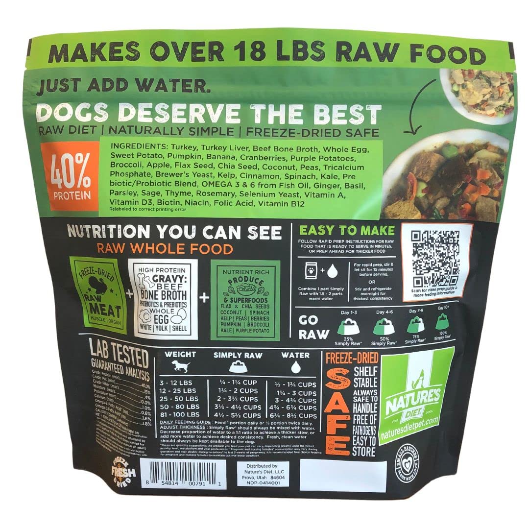 Nature's Diet Simply Raw probióticos y prebióticos para apoyo digestivo