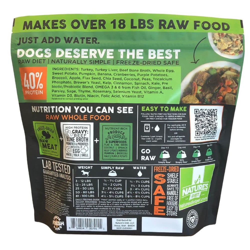 Nature's Diet Simply Raw probióticos y prebióticos para apoyo digestivo