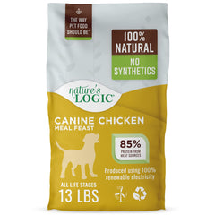 Alimento seco Nature's Logic para perros 100% natural, ideal para todas las edades.