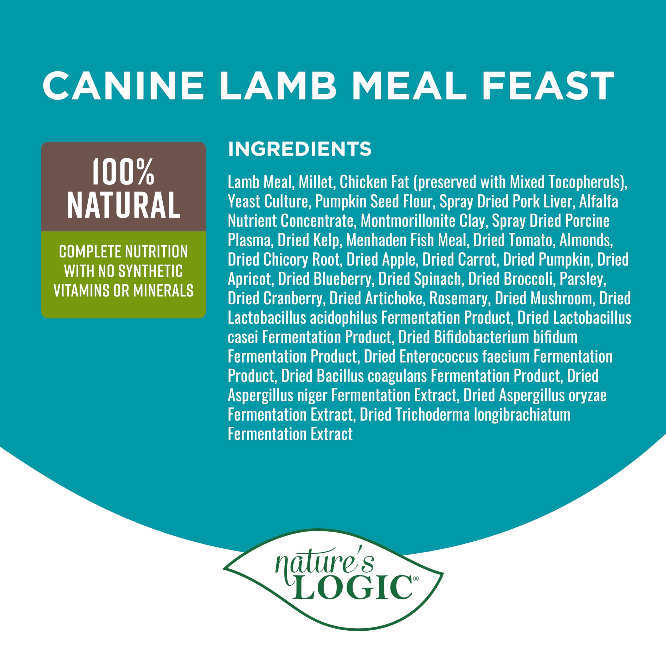 Nature's Logic probióticos digestivos incorporados para mejor absorción de nutrientes.