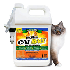 Nature's MACE Cat Repelente: botella de 1 galón lista para usar en exteriores