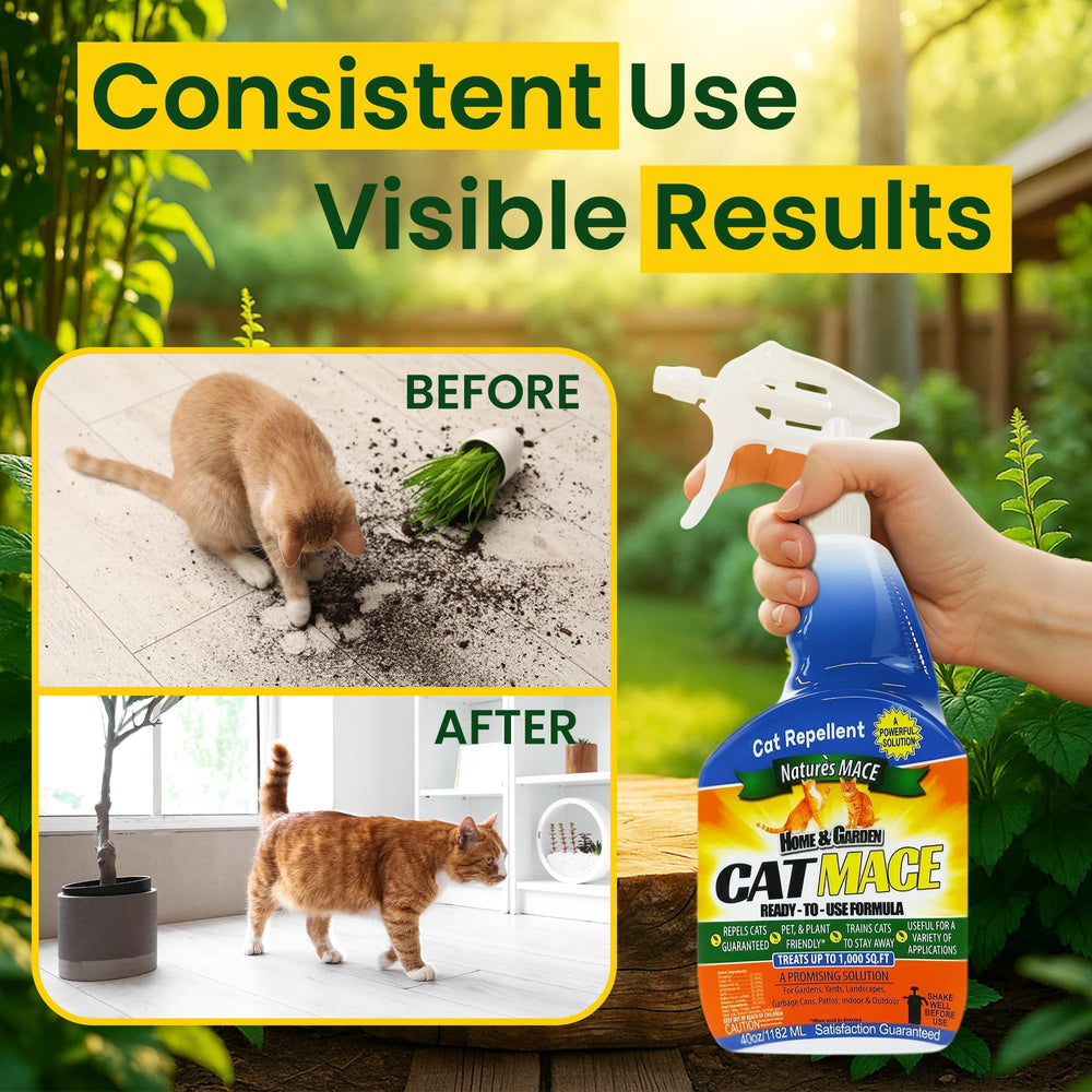 Nature's MACE Cat Repelente: uso versátil interior y exterior para hogar y jardín