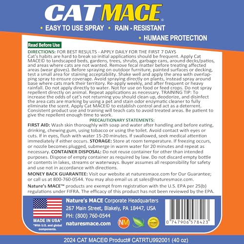 Nature's MACE Cat Mace: facilidad de uso para aplicar sin mezclas