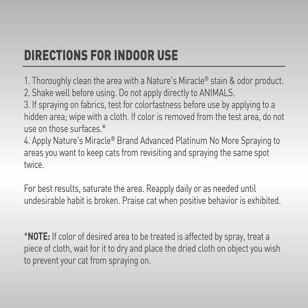 Nature’s Miracle Advanced Platinum, aroma repelente con aceites esenciales para disuadir al gato