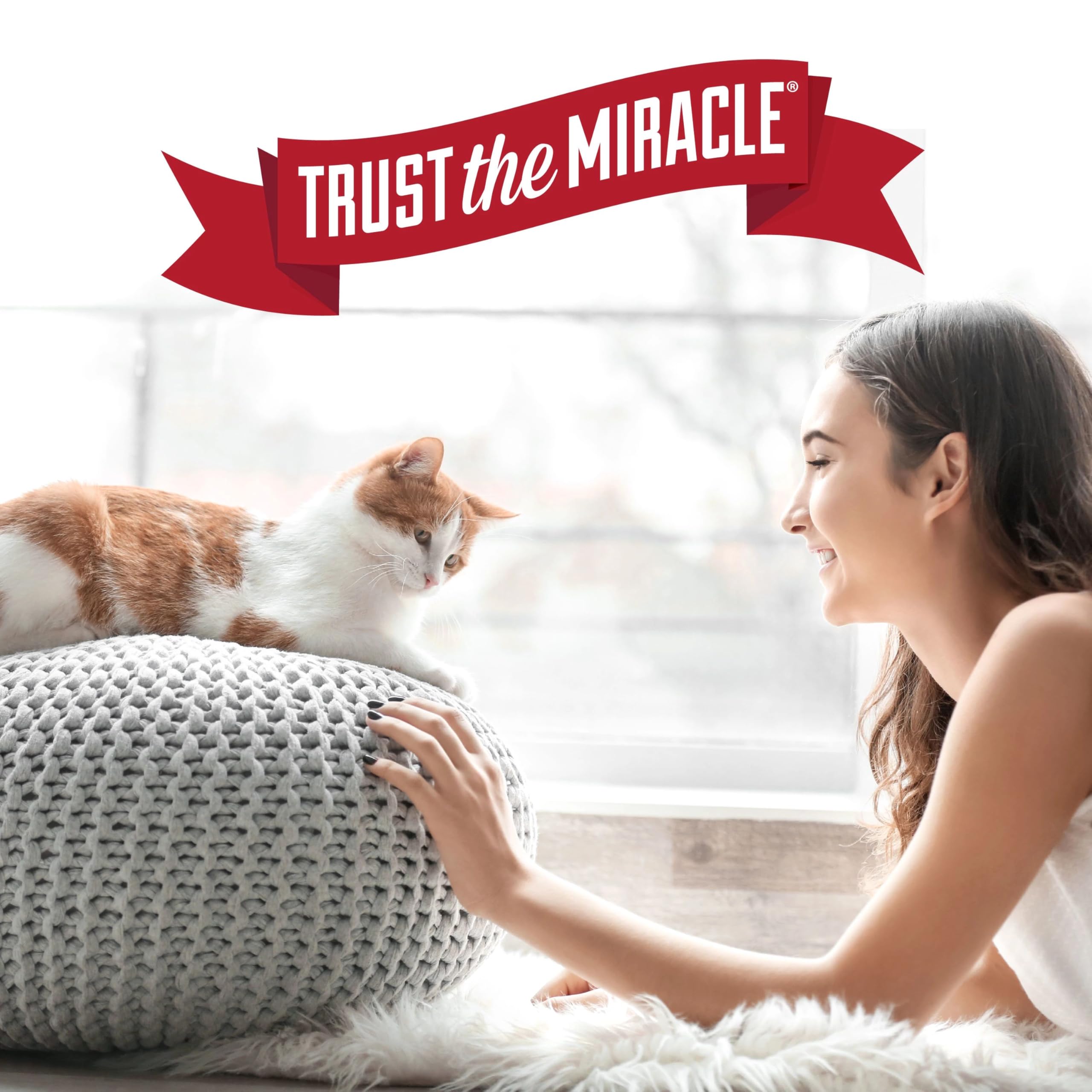 Confianza de 40 años con Nature’s Miracle Avanzado Platino para mascotas.