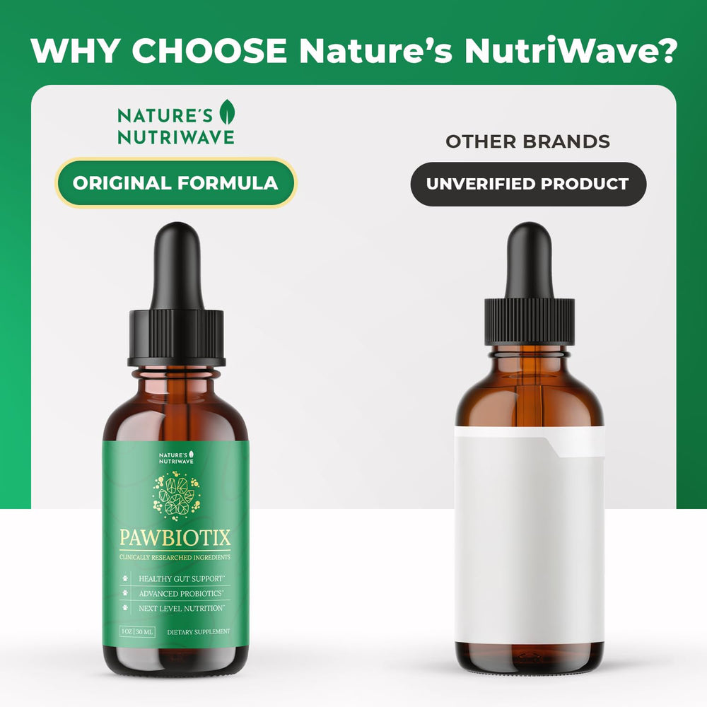 Etiqueta de Pawbiotix con ingredientes naturales, confianza para dueños.