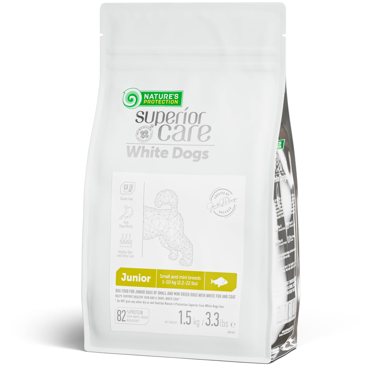 Nature's Protection bolsa para cachorros pequeños con alta proteína, ideal desarrollo muscular.