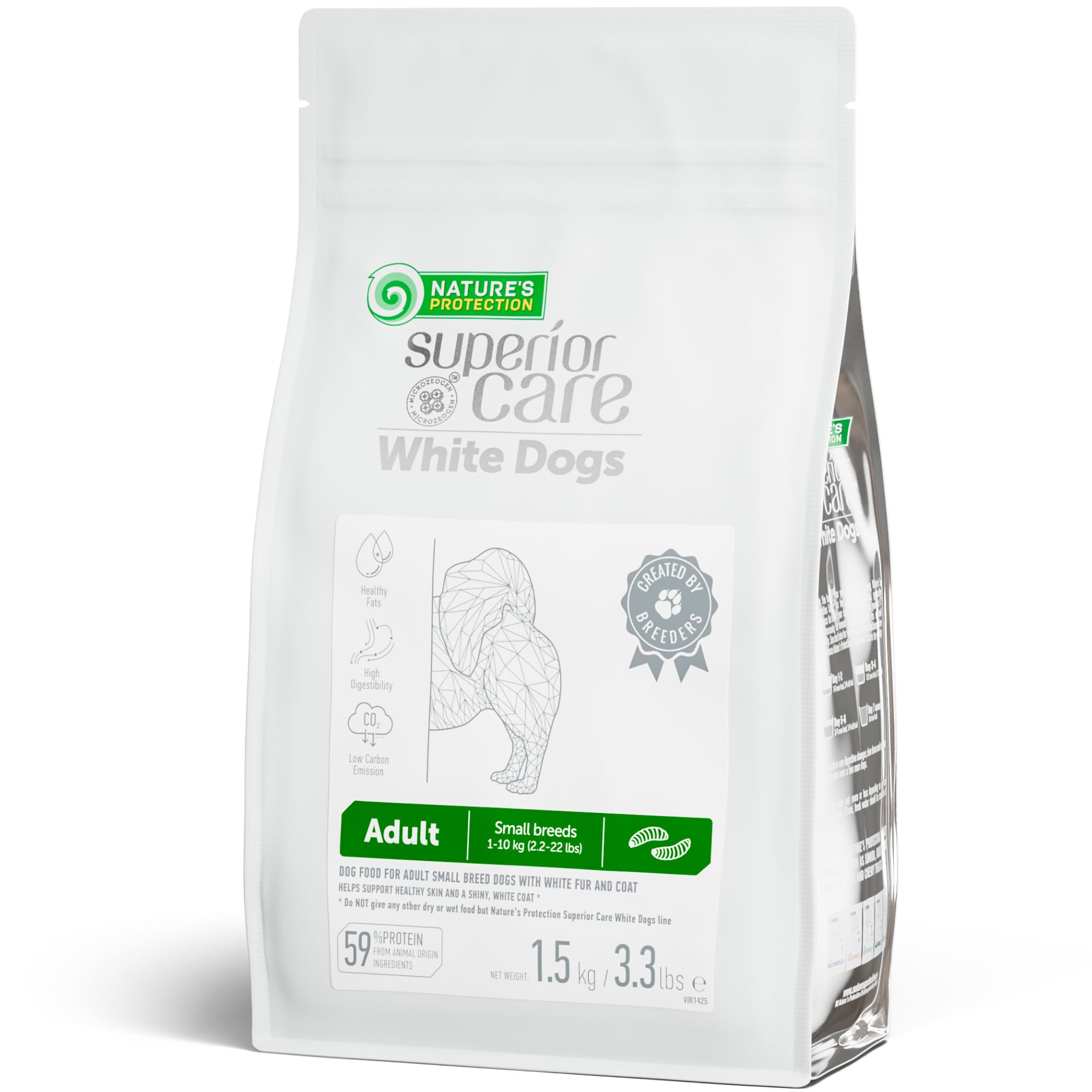 Nature's Protection bolsa de alimento seco para razas pequeñas ayuda a mantener el pelaje limpio