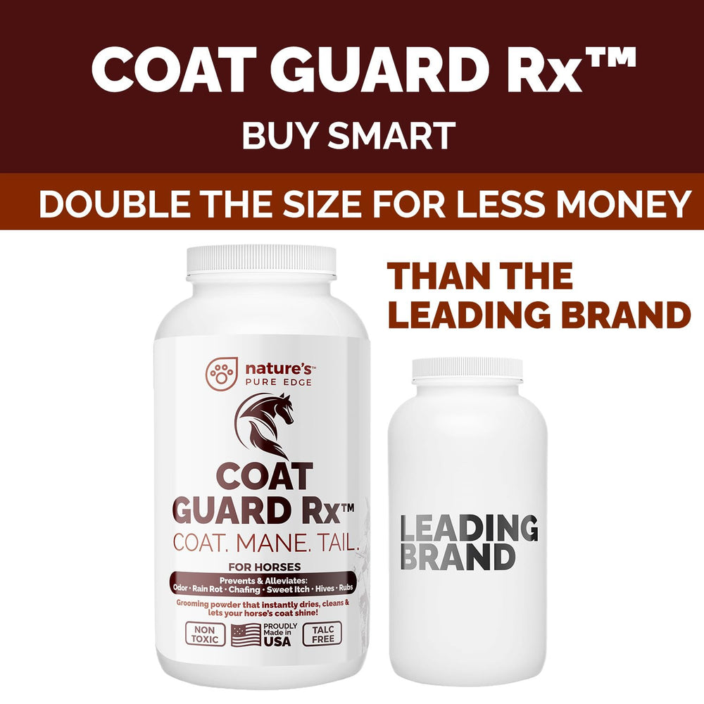 Nature's Pure Edge Coat Guard Rx: aplicación fácil del polvo para pelaje, piel seca.