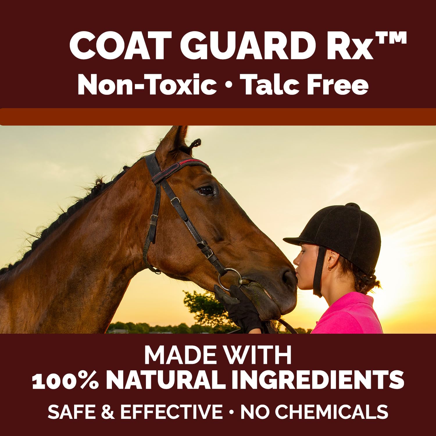 Nature's Pure Edge Coat Guard Rx: rutina de cuidado invernal para caballos, práctico diario.
