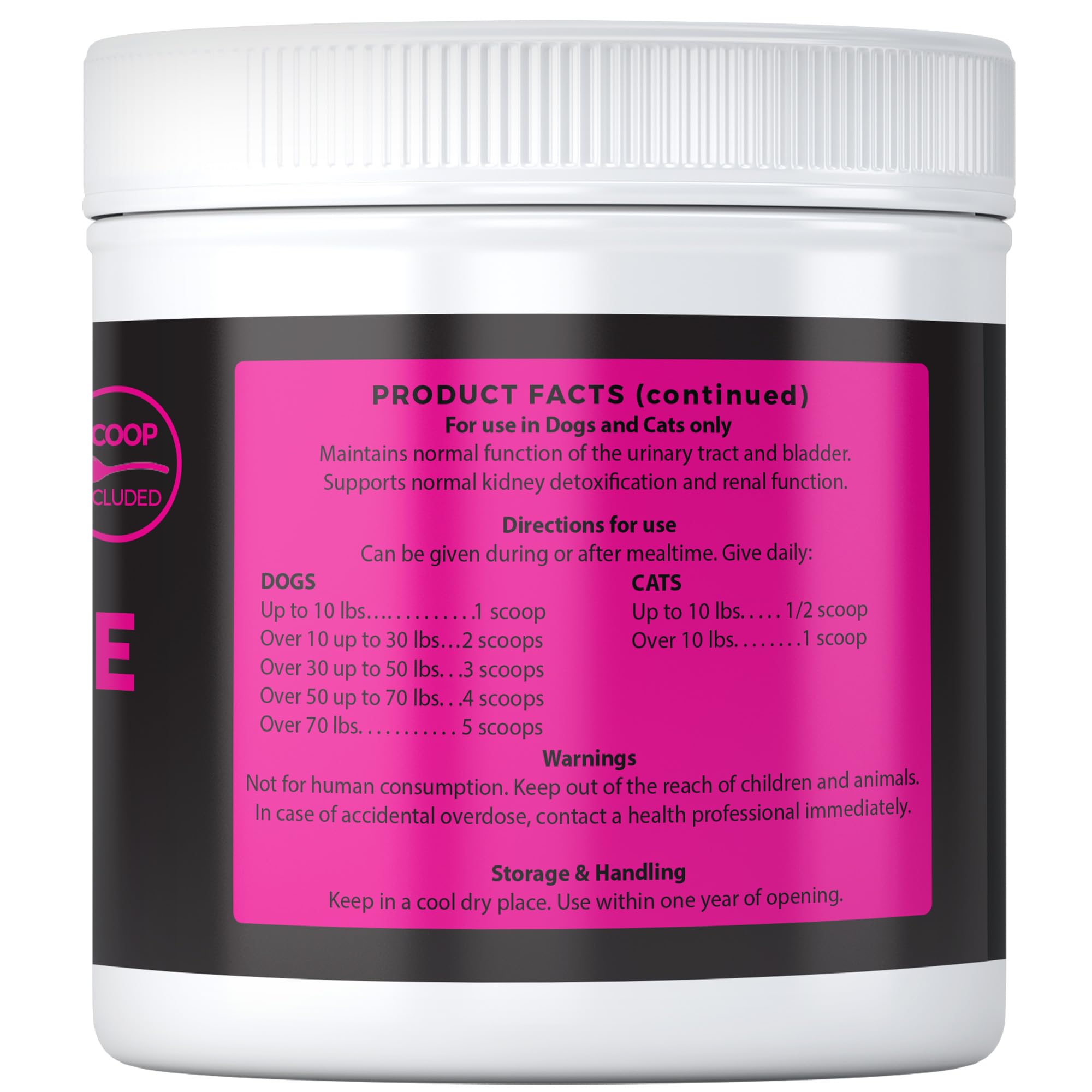 Nature's Pure Edge D-Mannose envase frontal, referencia visible en la rutina de mascotas.