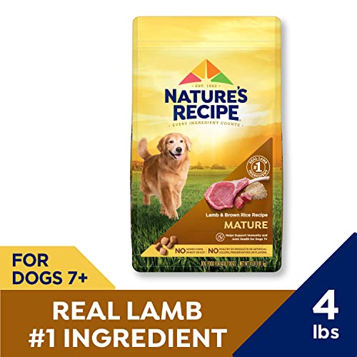Nature's Recipe cordero maduro y arroz integral, fuente de Omega-6 para piel y pelaje saludables