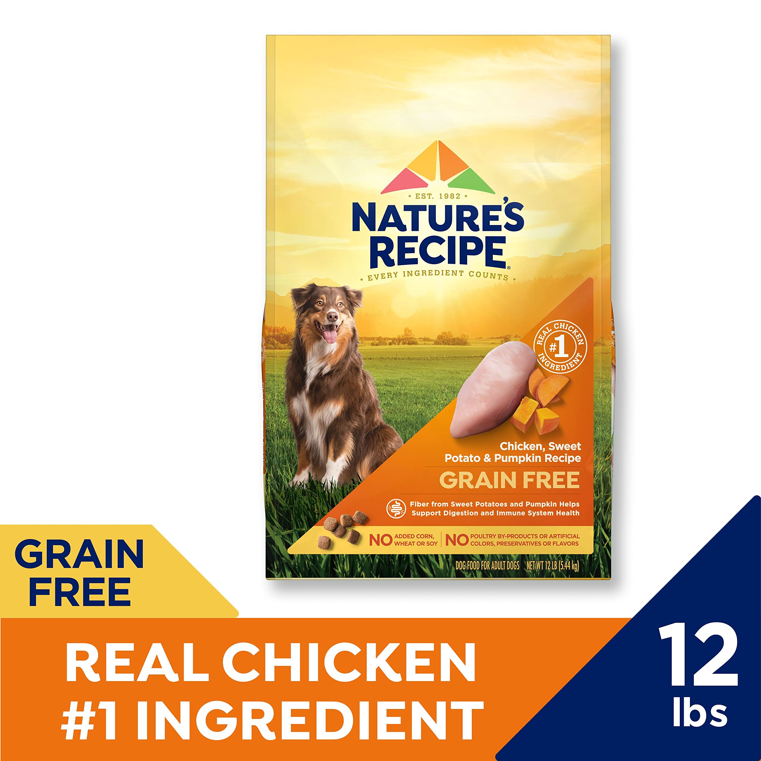 Nature's Recipe fibra para digestión y energía equilibrada.