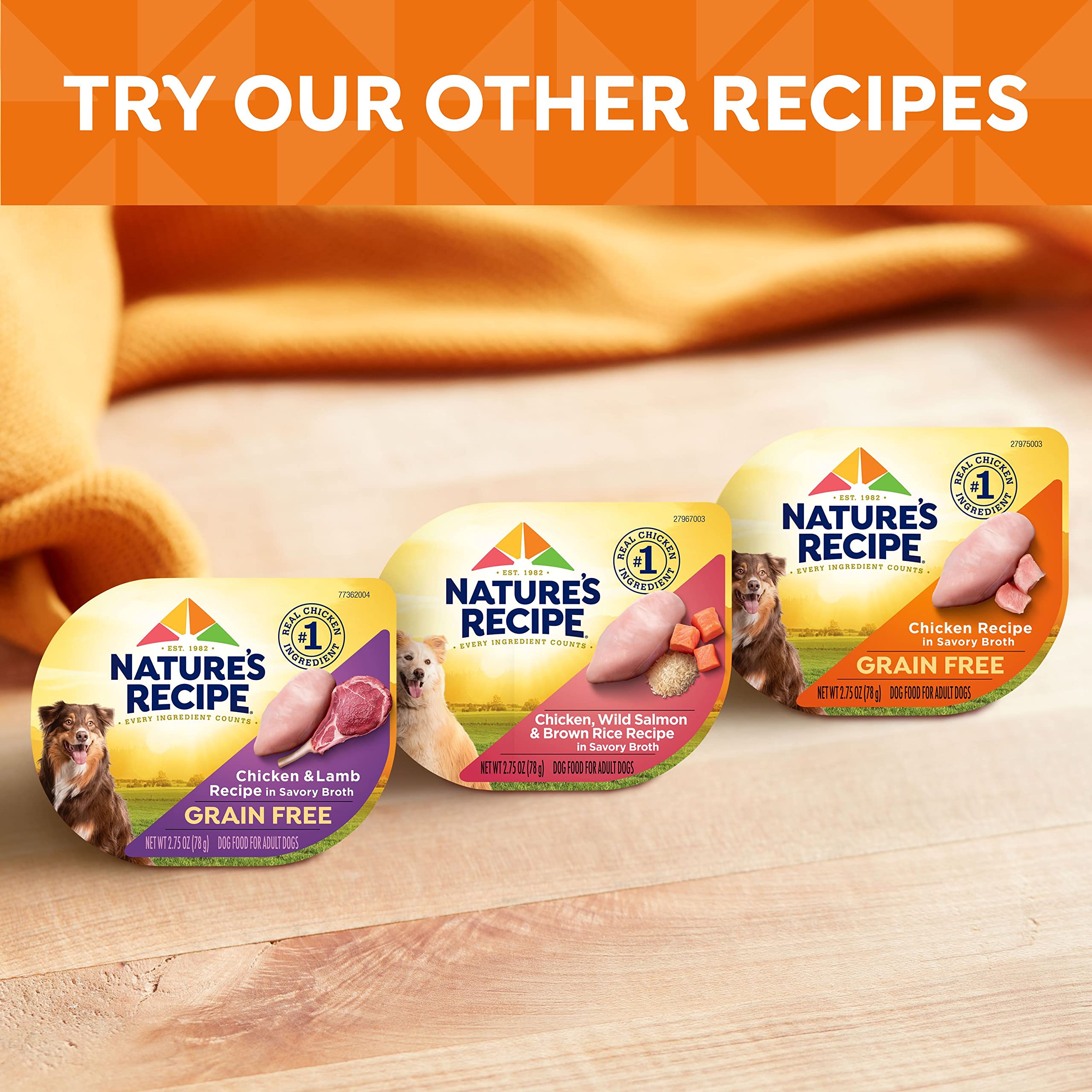 Nature's Recipe: variedad de recetas para mantener interés en la dieta.