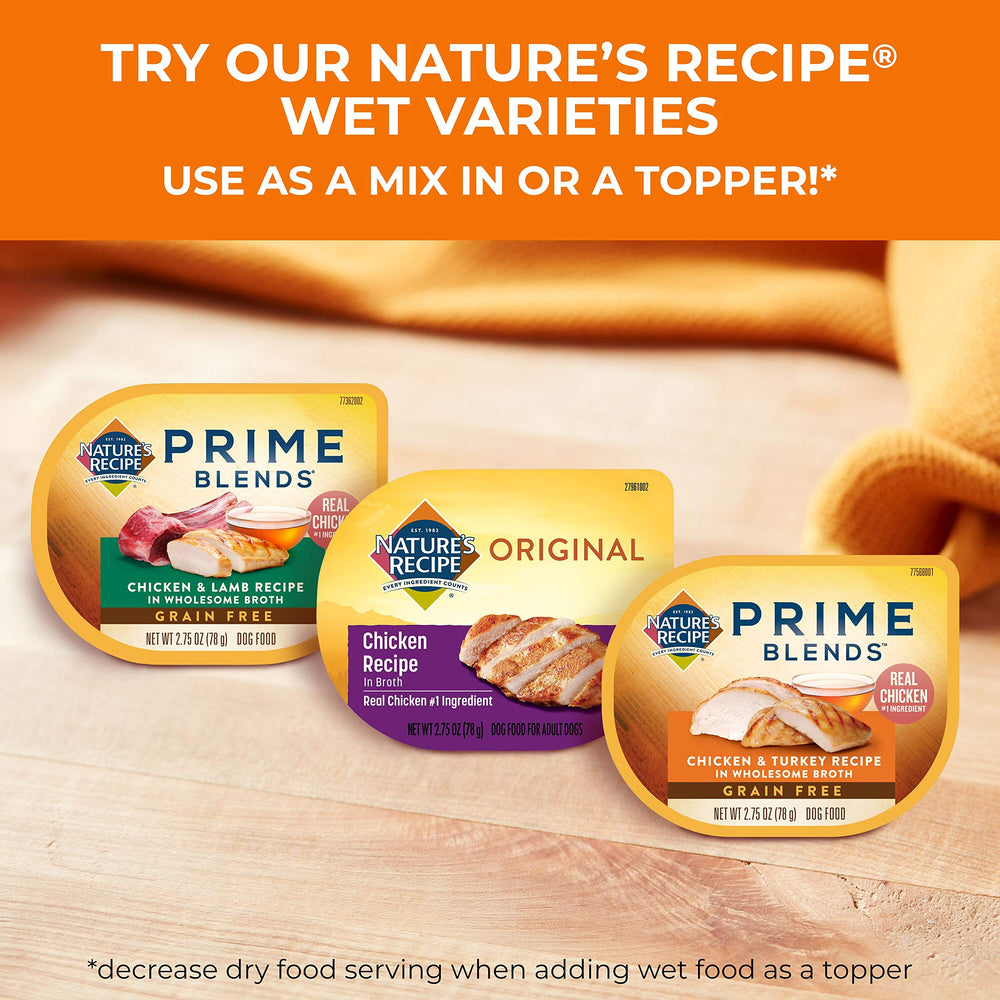 Nature's Recipe: uso diario para perros adultos con energía estable