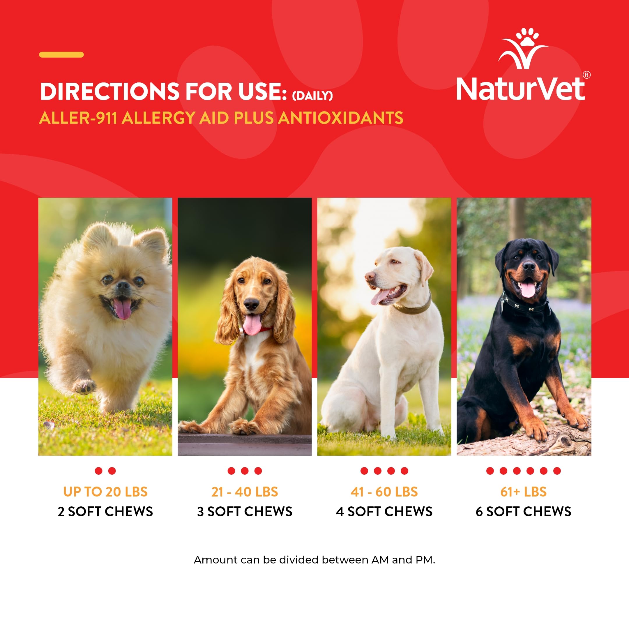 NaturVet Aller-911 cuidado de la piel, humedad cutánea saludable