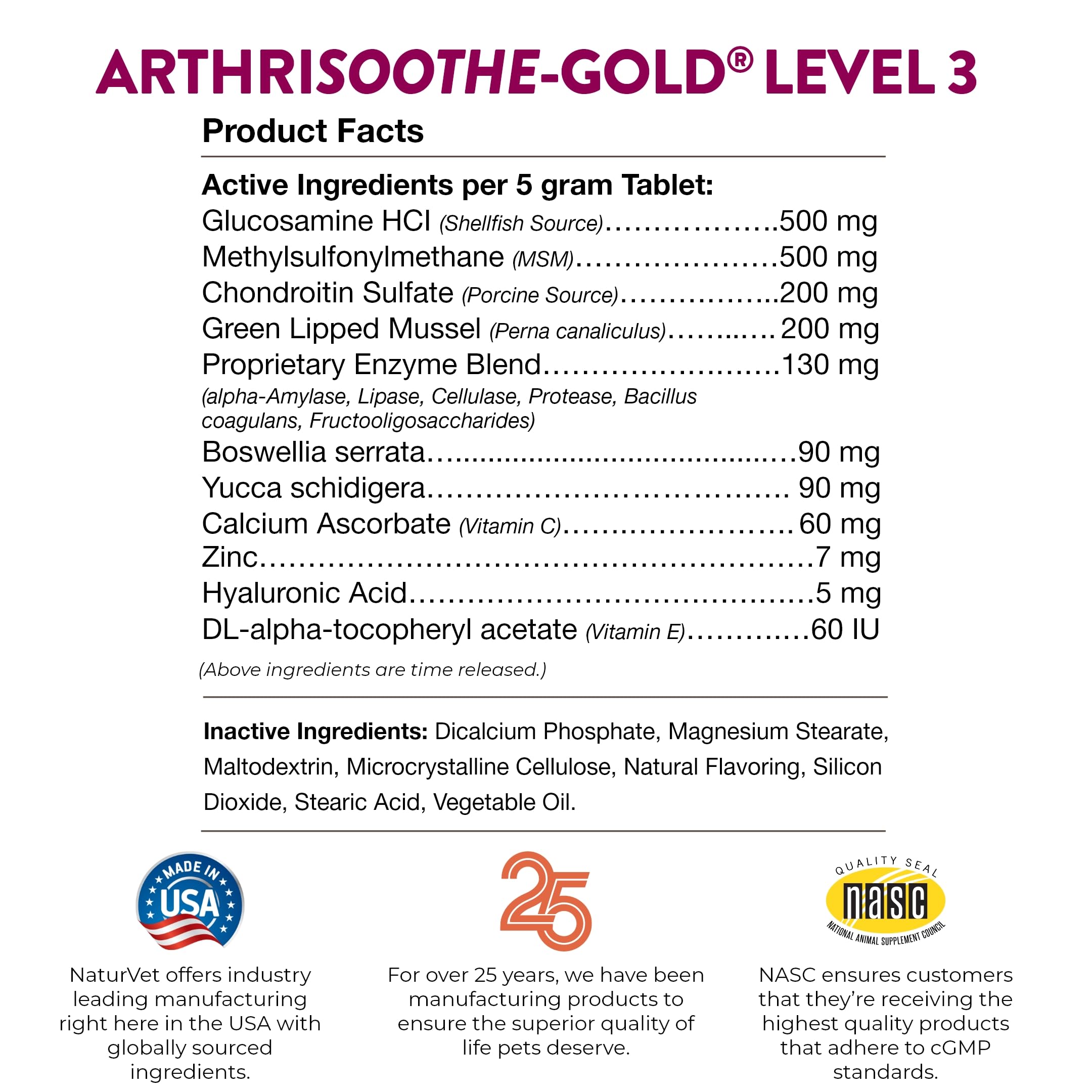 NaturVet ArthriSoothe-GOLD, caja del producto lista para tienda en línea