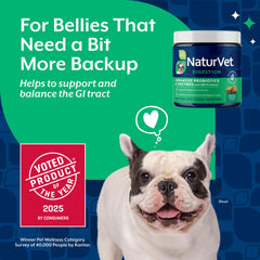 NaturVet equilibrio digestivo, enzimas y probióticos para perro