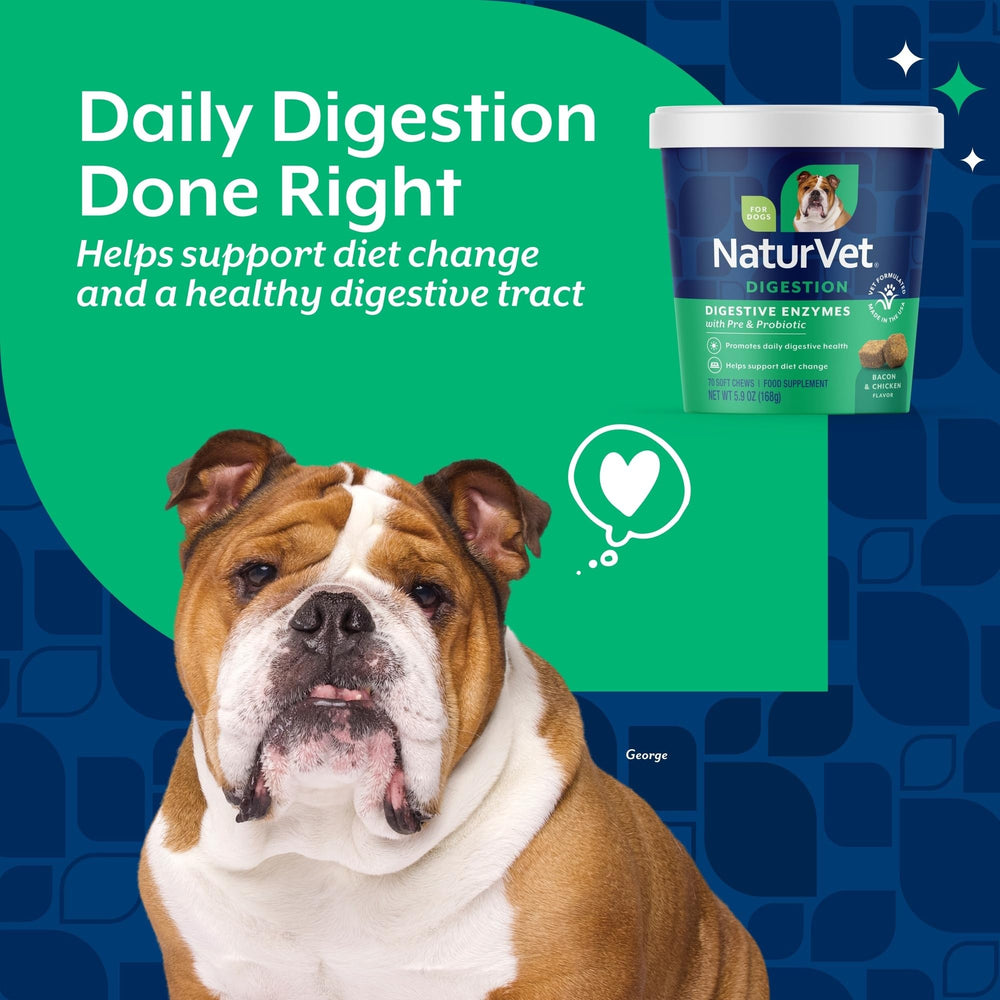 NaturVet etiqueta de ingredientes clave como enzimas, probióticos y prebióticos
