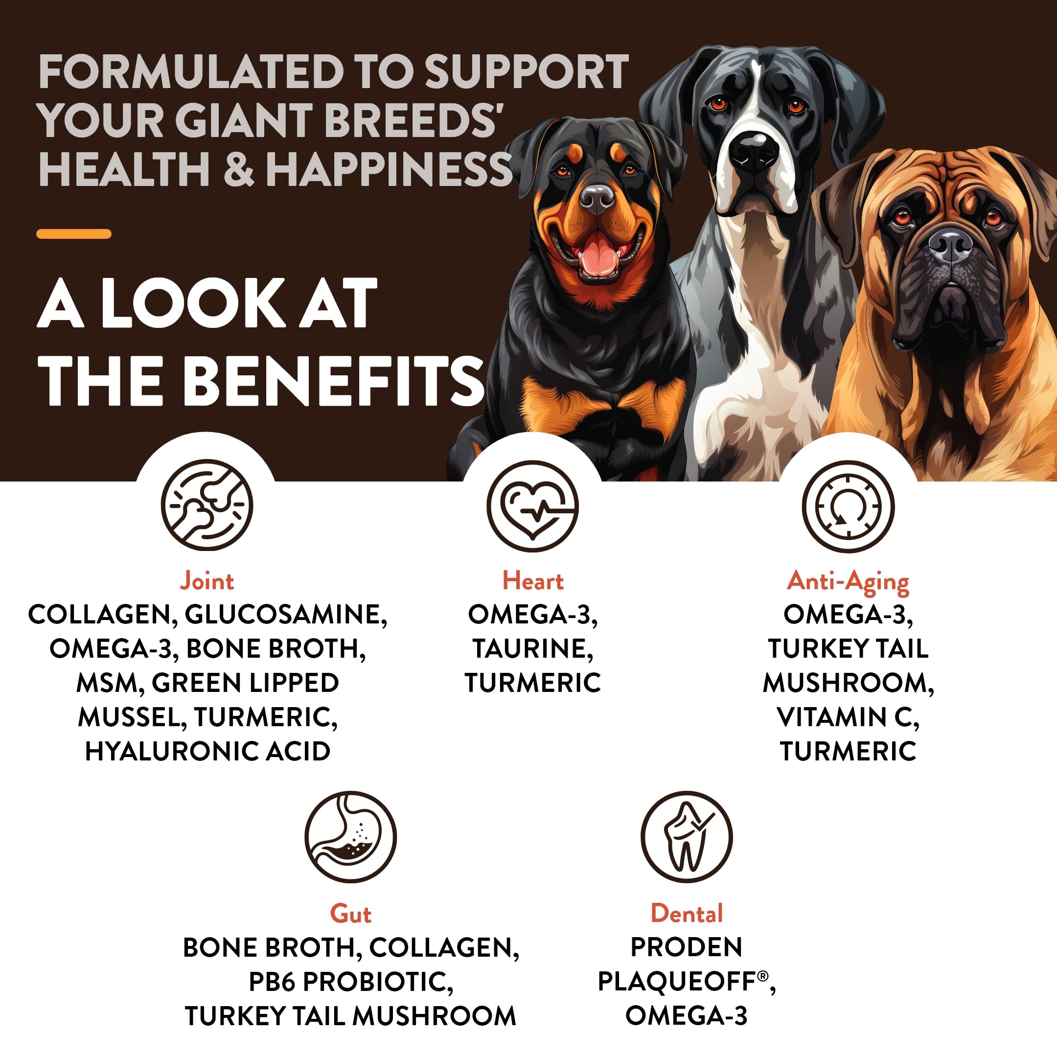 NaturVet para razas gigantes, apoyo digestivo y equilibrio intestinal