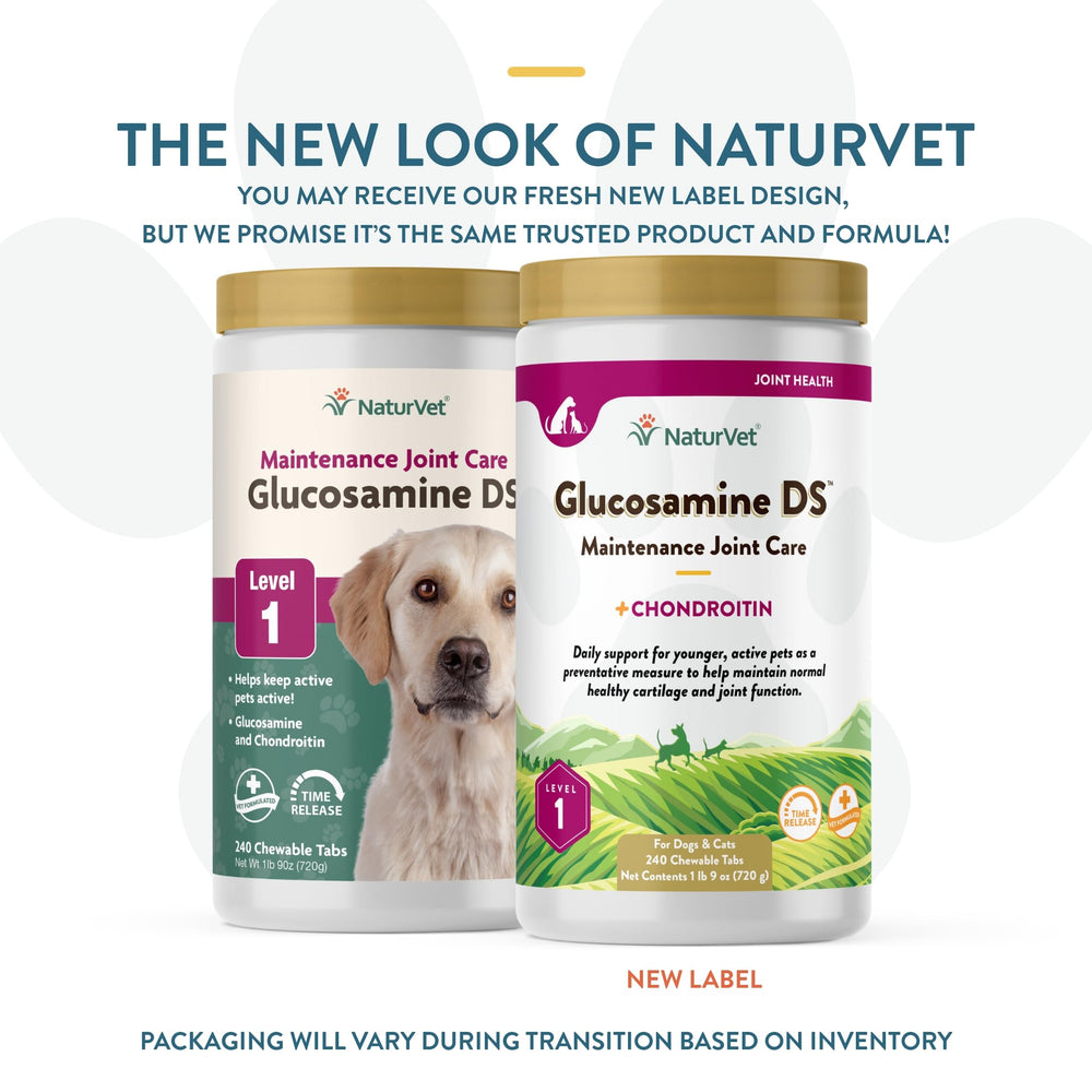 NaturVet Glucosamina DS Nivel 1 presentación 240 tabletas para mascotas
